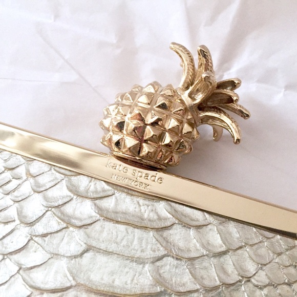 kate spade pineapple clutch
